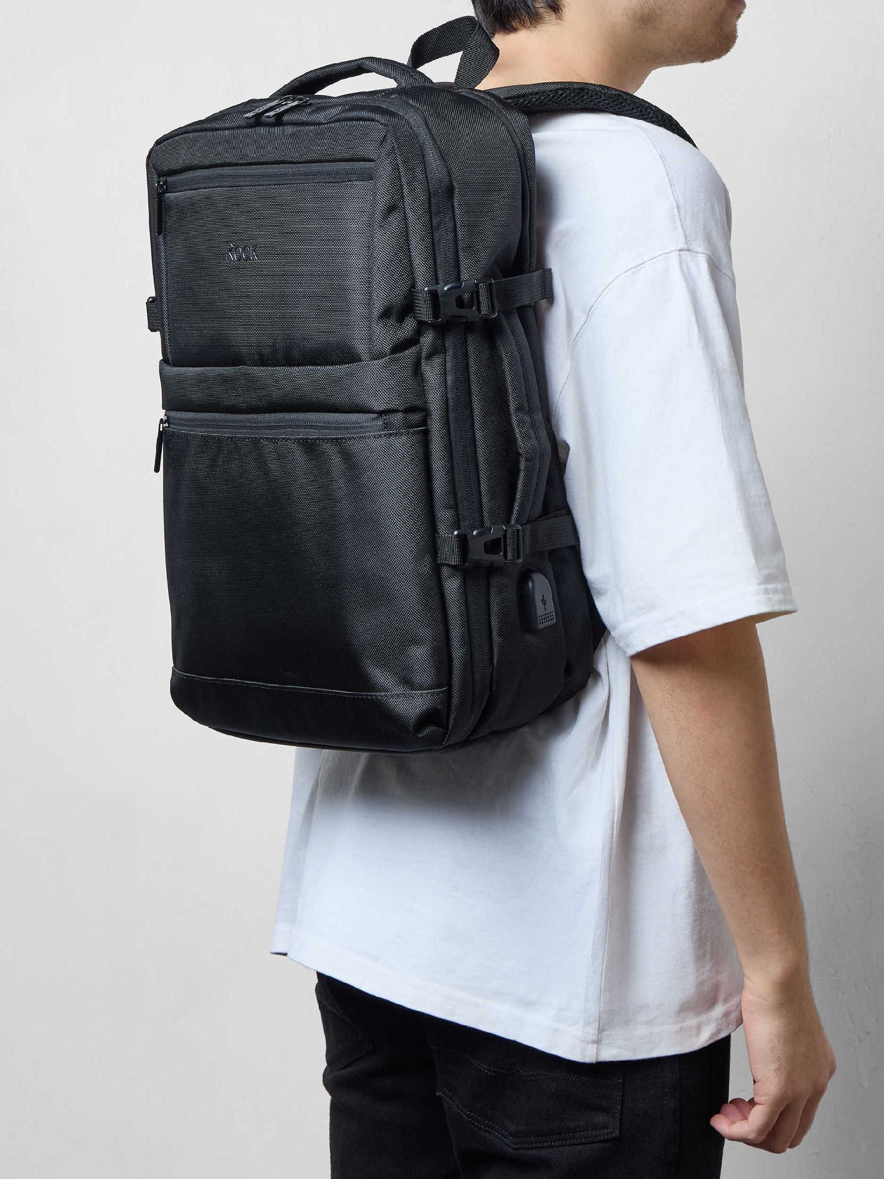 Rock Luggage Grey Battersea Medium Backpack 30 Litre