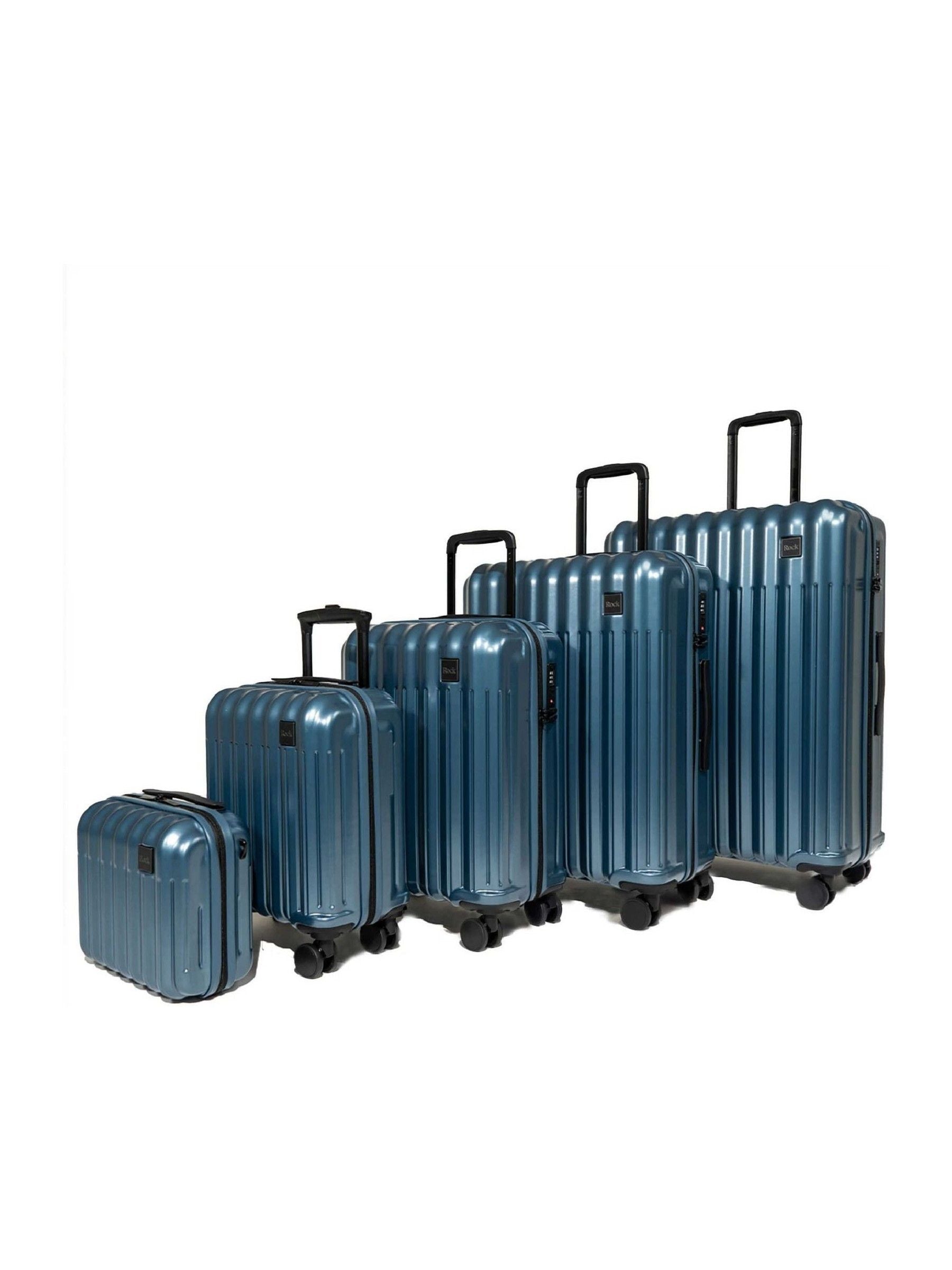 Rock Luggage Blue Rock Luna suitcases 5pc set, UK version