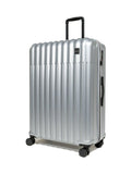 Rock Luggage Luna 3-piece suitcase set in silver, imported from the UK