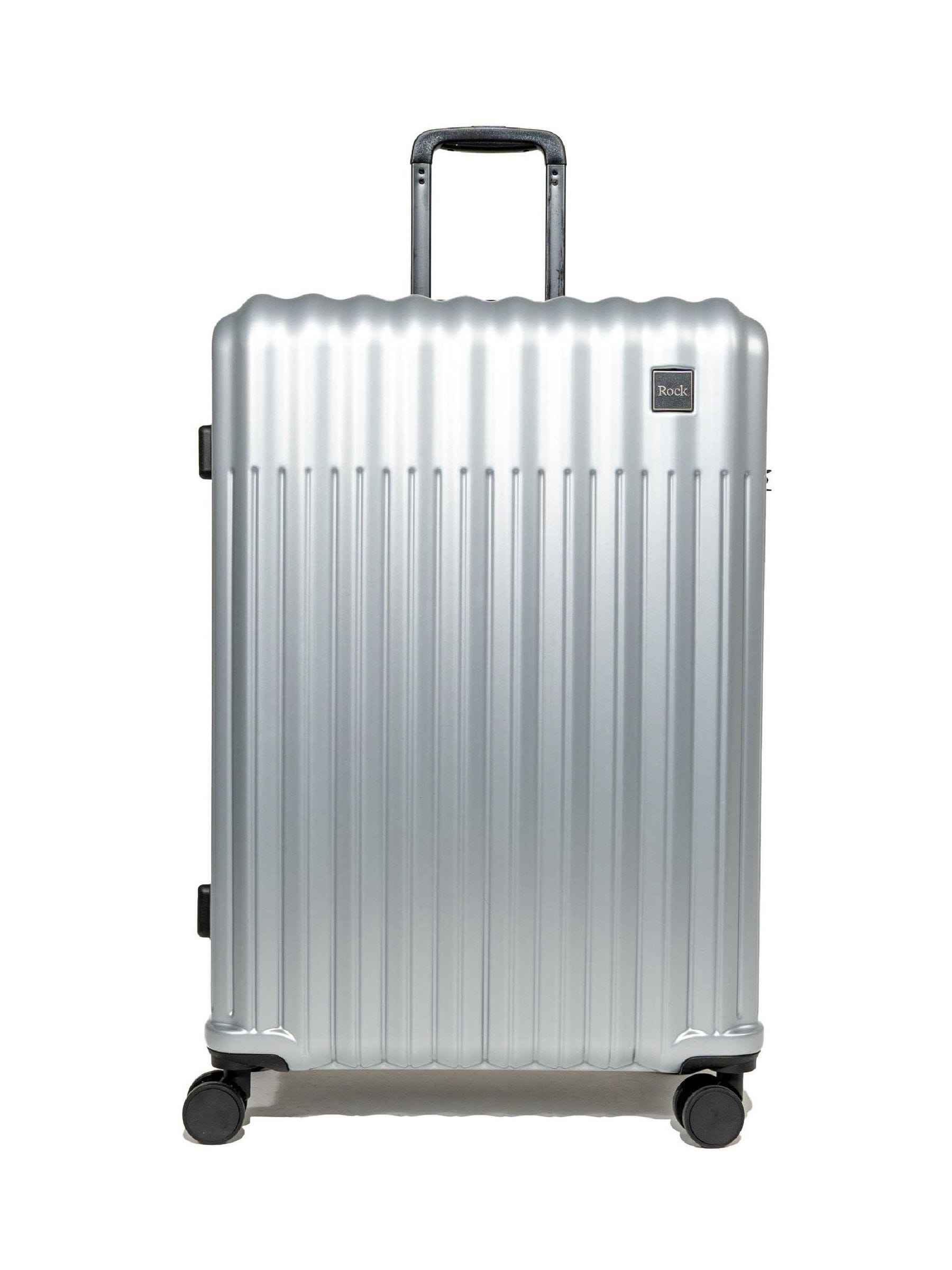 Rock Luna large suitcase silver ABS hard shell (British brand)