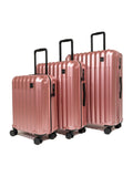 Rock Luggage Rock Luna Silver Suitcase Set 3 Piece