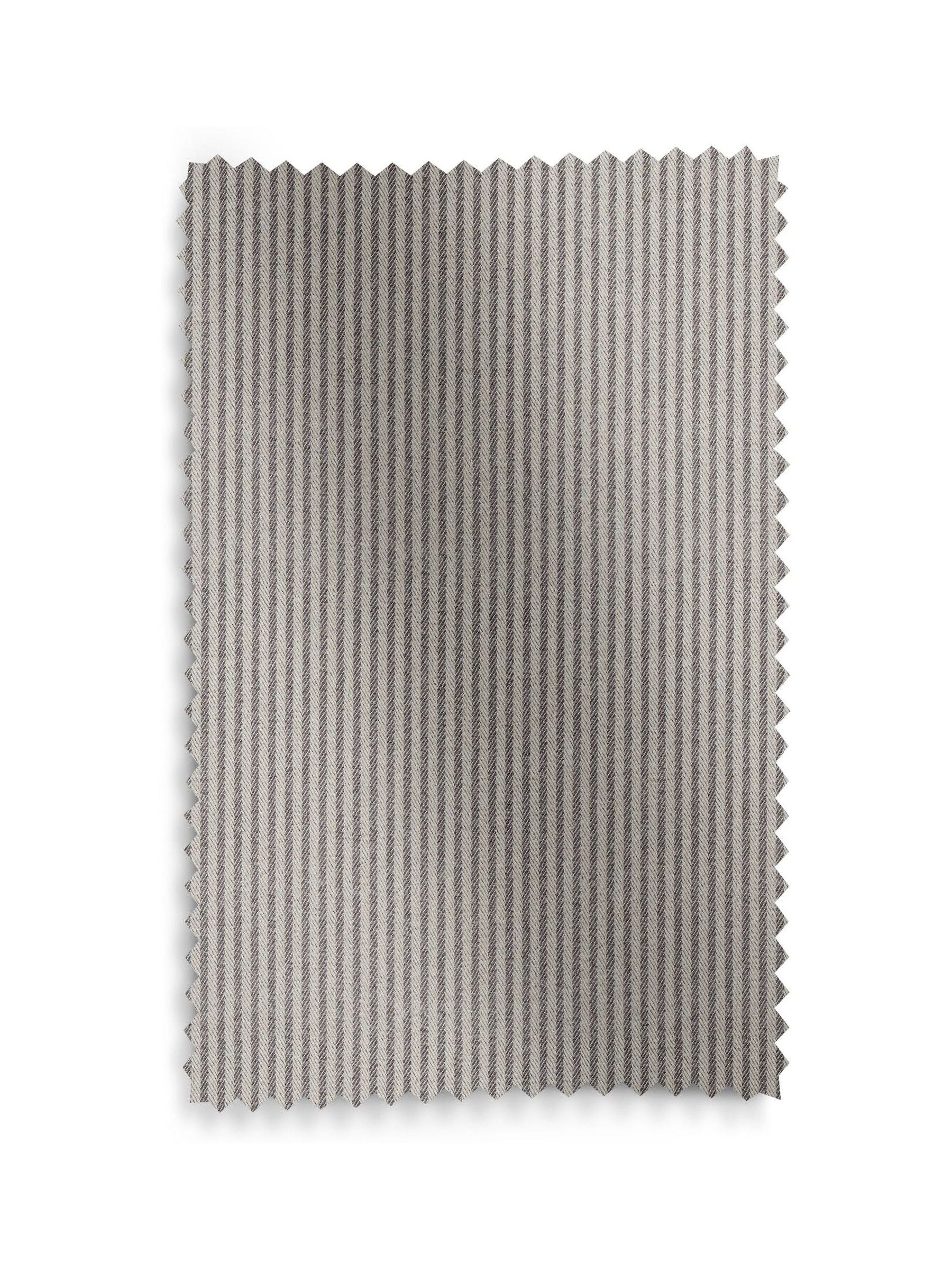 Charcoal grey woven roman blind with brushed stripes, UK version