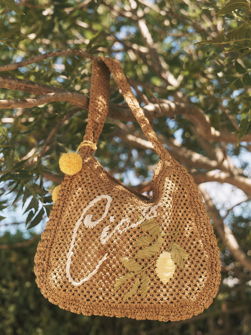 Monsoon Ada embroidered woven shoulder bag, imported from the UK