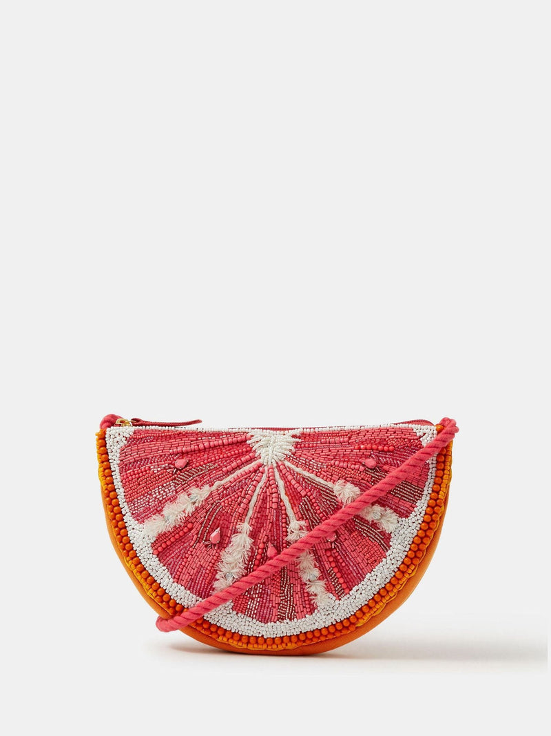 Accessorize orange beaded grapefruit crossbody bag, UK version