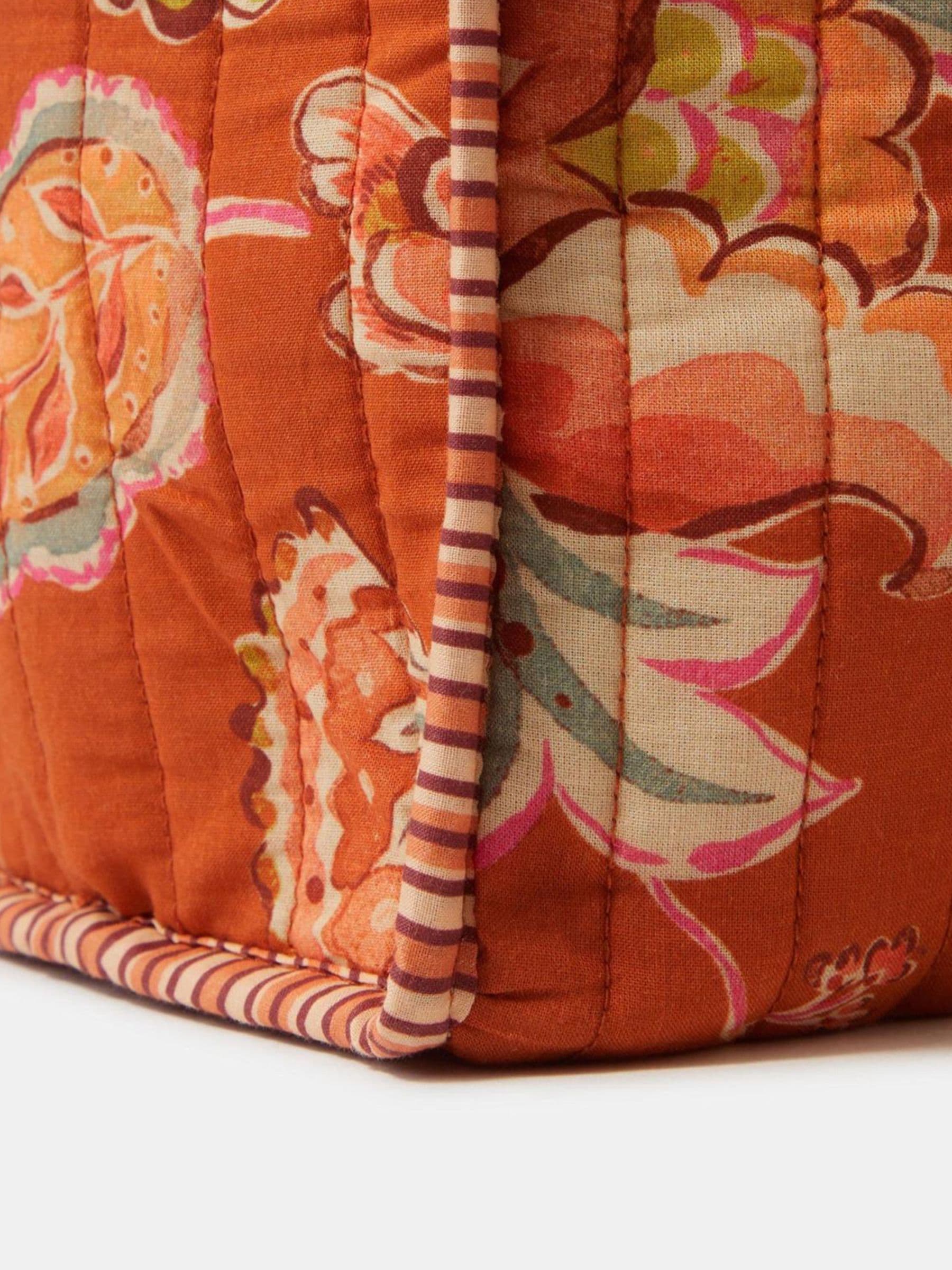 Accessorize brown floral quilted tote bag - British product