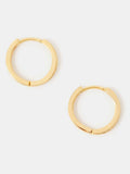 Accessorize 14ct gold-plated pavé huggie hoop earrings (British brand)