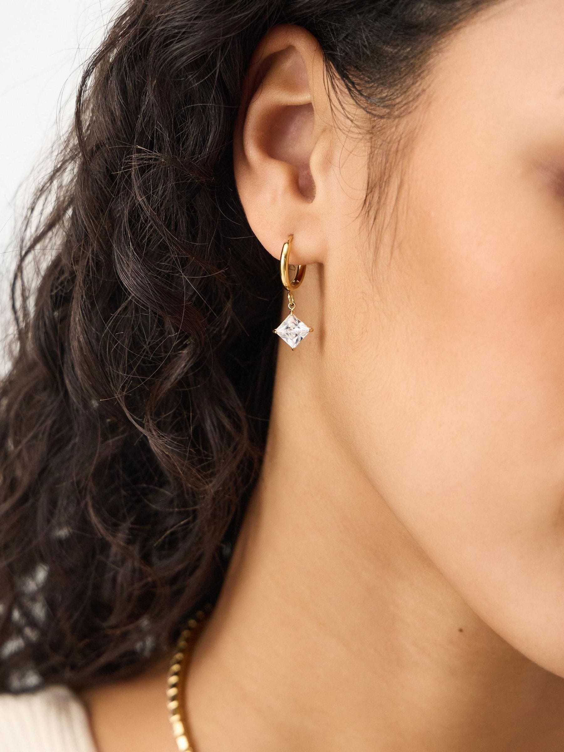 Accessorize gold tone stud and hoop earrings - British product