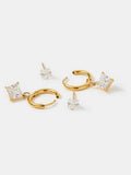 Accessorize gold tone stud and hoop earrings - British product