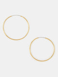 Accessorize Gold 14ct Gold-Plated Thin Hoop Earrings