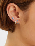 Accessorize diamanté stud and hoop earrings 5 pack, imported from the UK