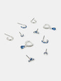 Accessorize diamanté stud and hoop earrings 5 pack, imported from the UK