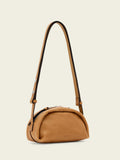 AllSaints brown Rosalie Arc cross-body bag (British brand)
