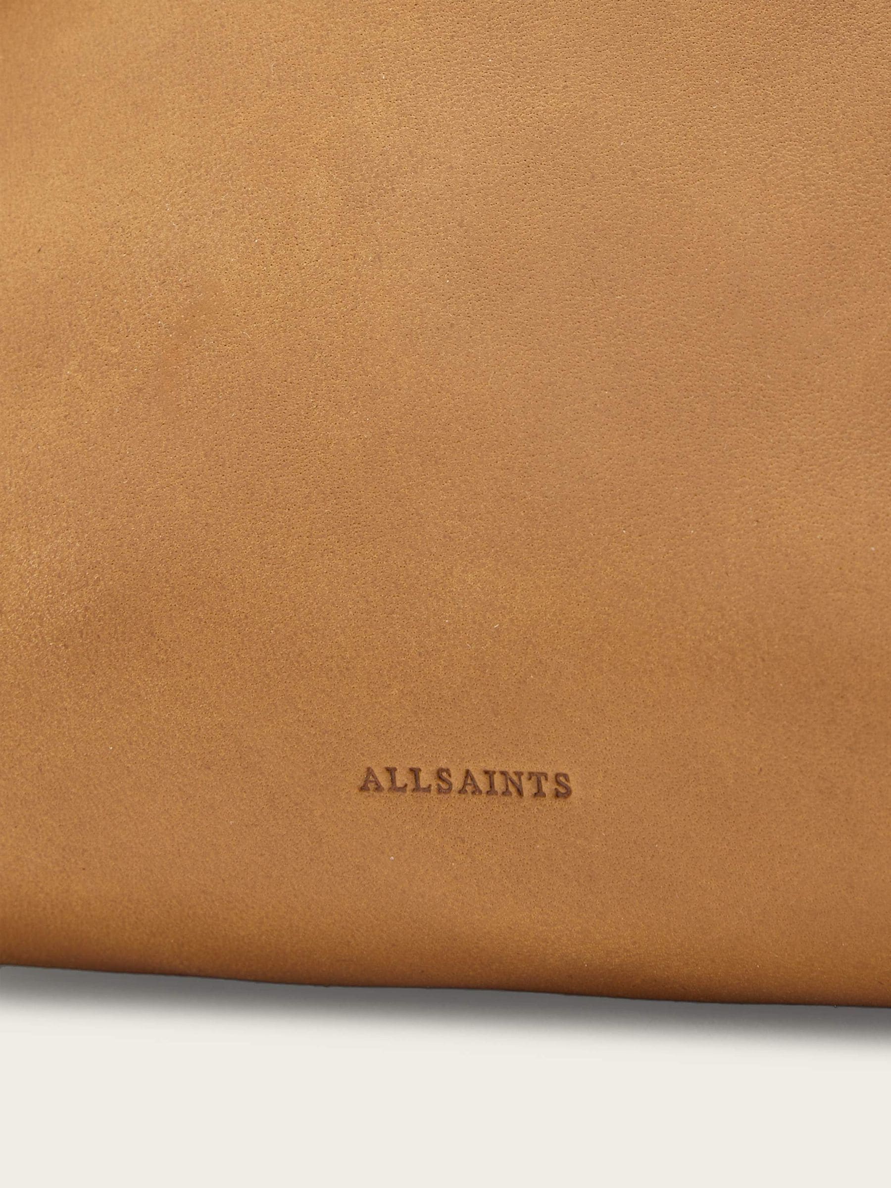 AllSaints brown Rosalie Arc cross-body bag (British brand)