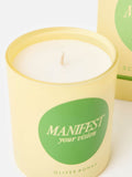 Oliver Bonas Manifest your Vision cedarwood scented candle imported from the UK