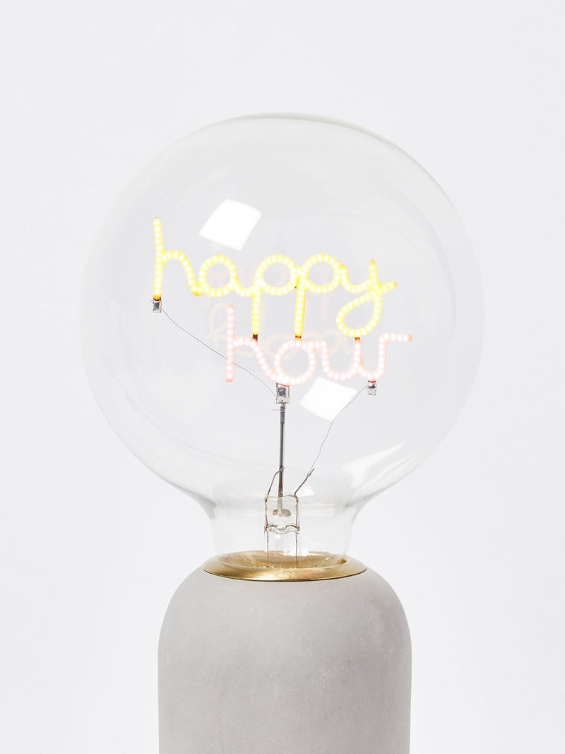 Oliver Bonas Happy Hour LED bulb 17cm - British product