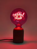 Oliver Bonas Pink Cocktail Club light bulb 17cm, imported from the UK