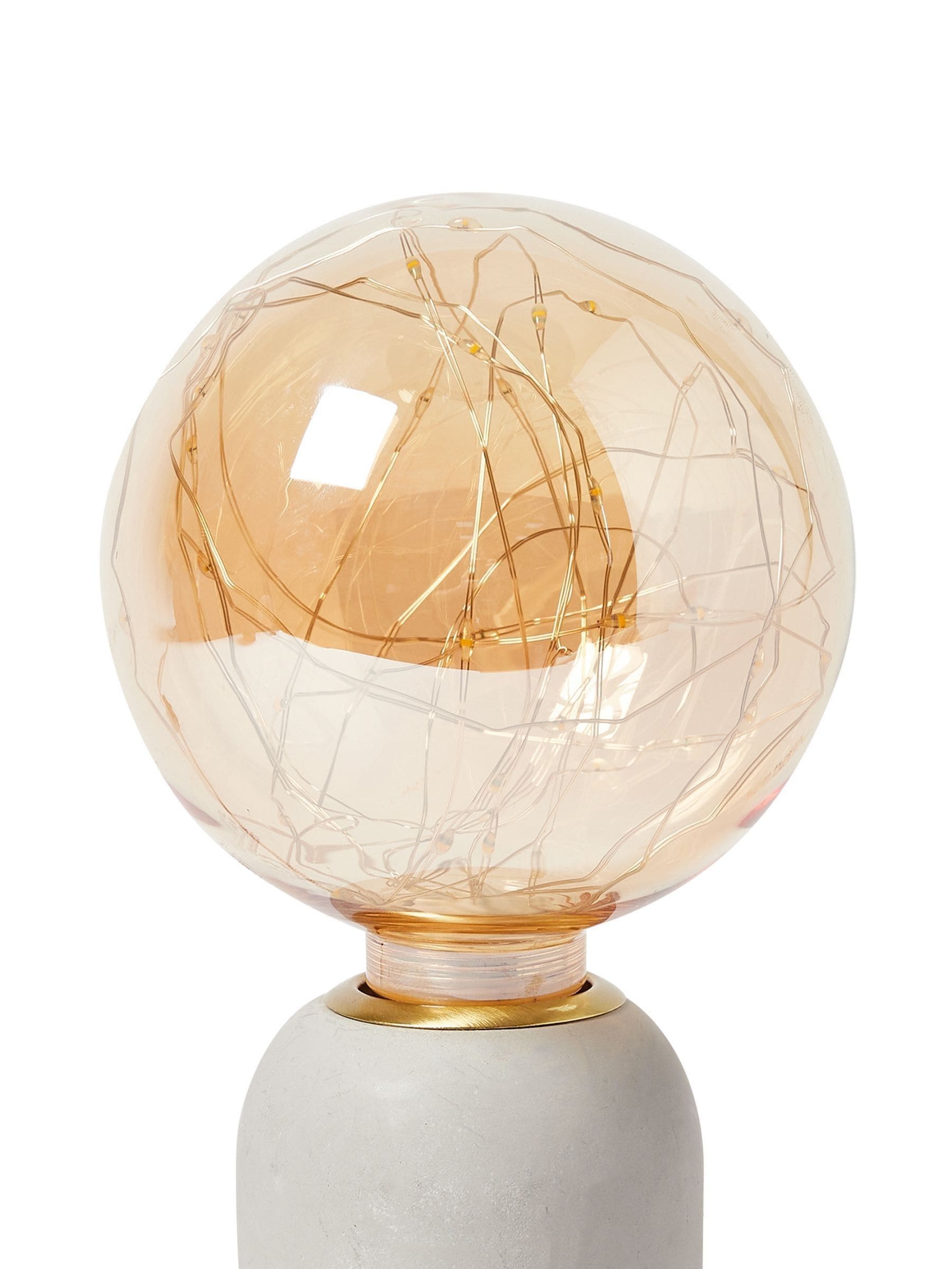 Oliver Bonas Gold Stars LED bulb 17cm, imported from the UK