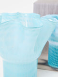 Oliver Bonas Blue Verde glass vase 31cm (British brand)