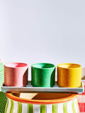 Oliver Bonas set of 3 ceramic plant pots 10cm, UK version