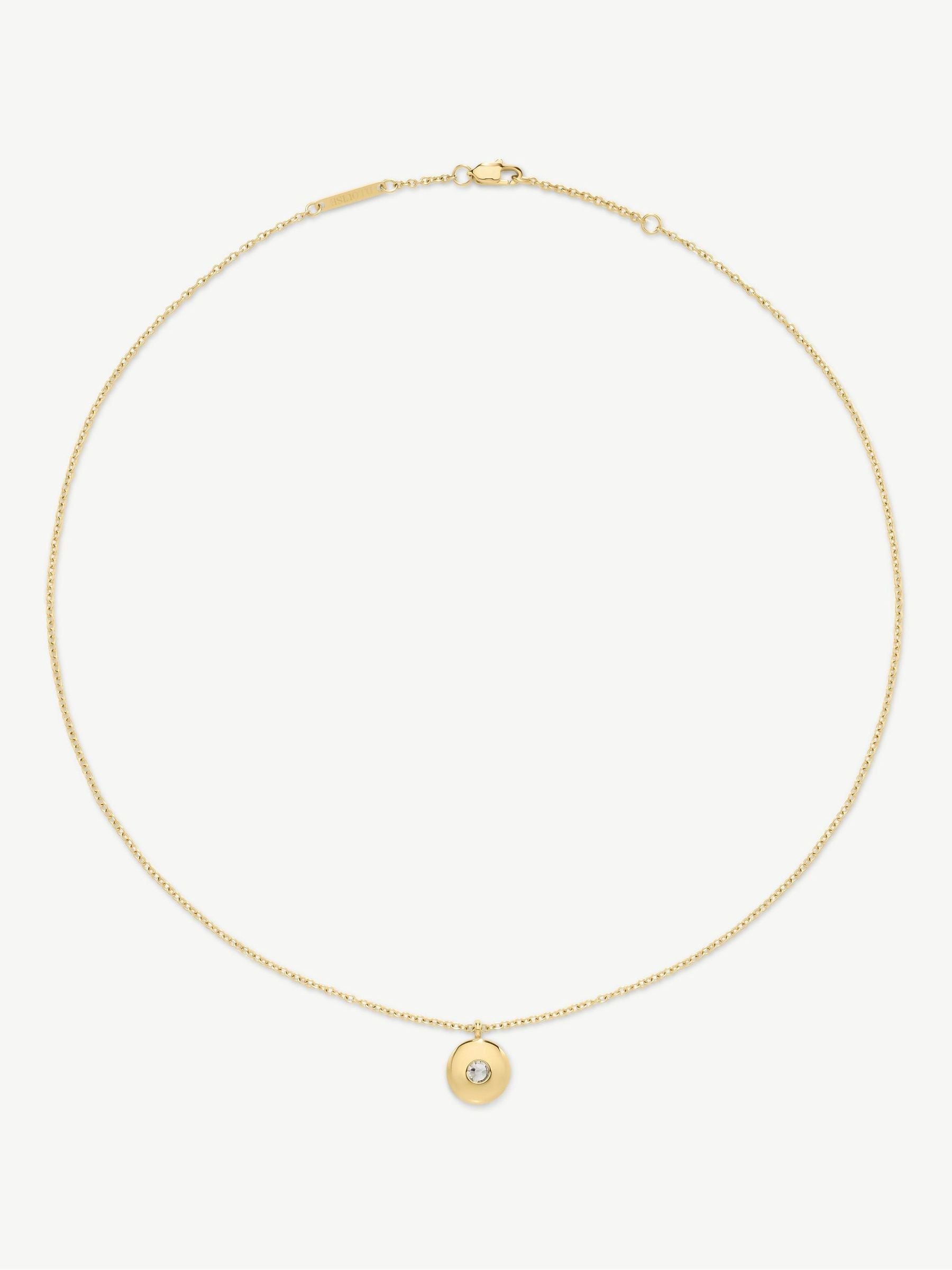 D.LOUISE gold tone birthstone necklace (British brand)