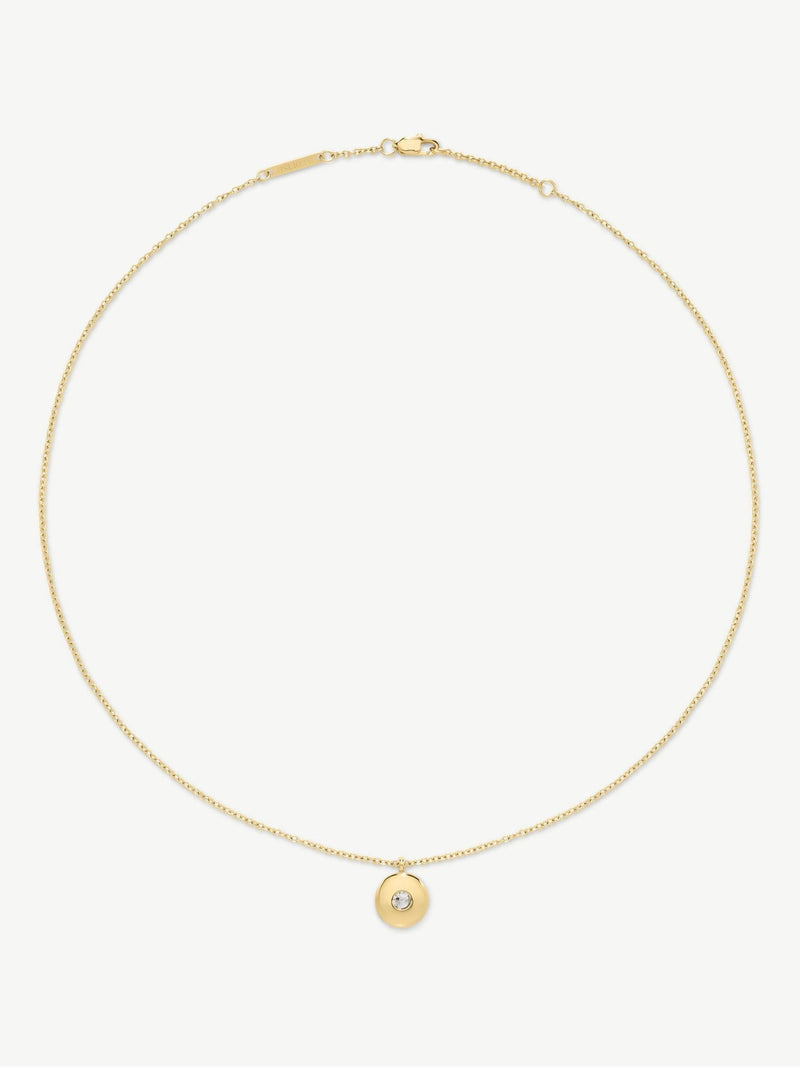 D.LOUISE gold tone birthstone necklace (British brand)