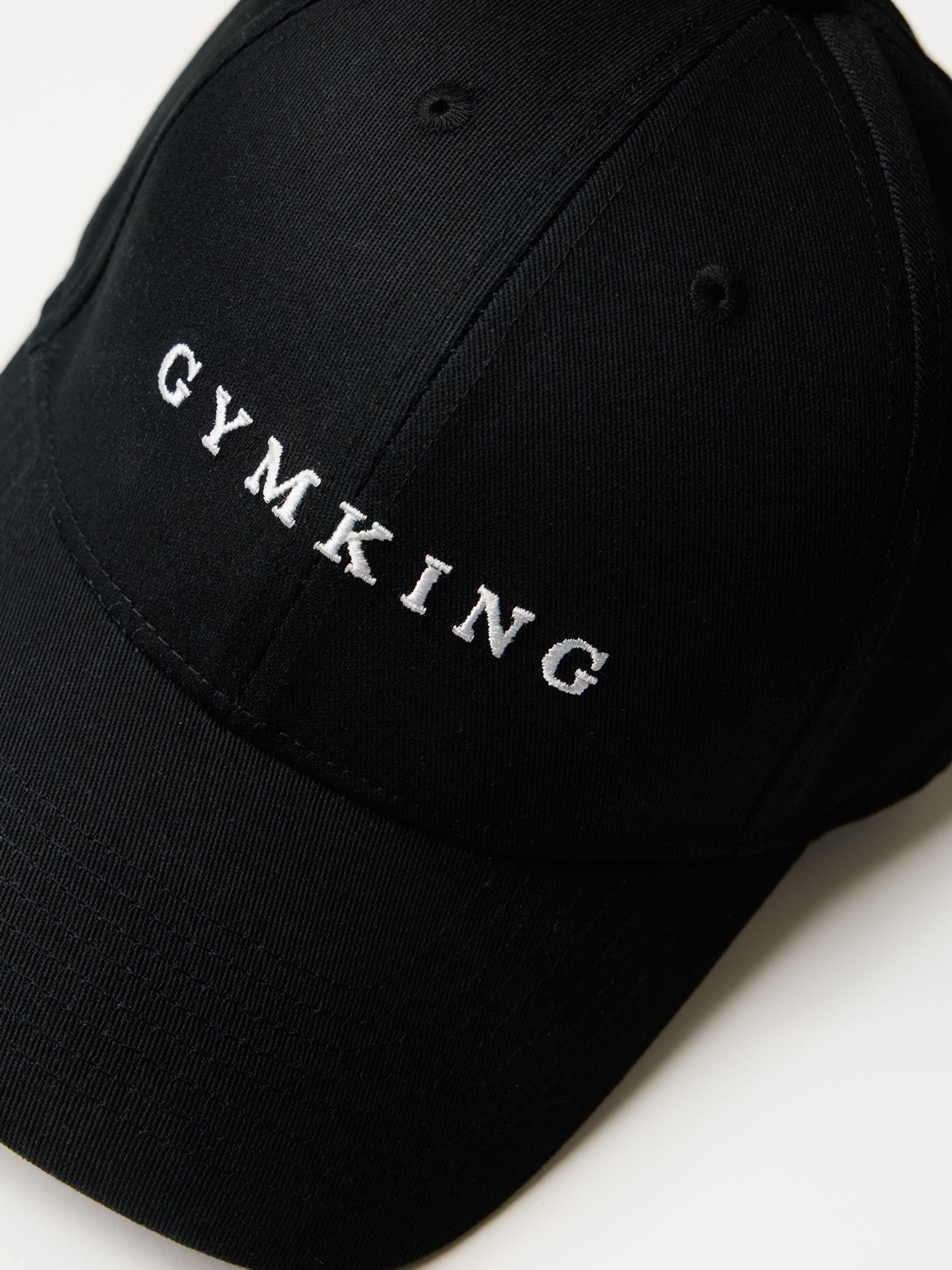 Gym King Black Linear Pitcher Cap, imported from the UK