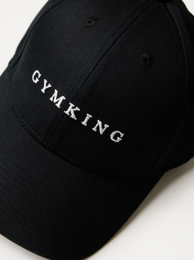 Gym King Black Linear Pitcher Cap, imported from the UK