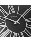 Widdop silver aluminium wall clock 31x38cm (British brand)