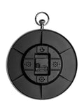 Widdop silver aluminium wall clock 31x38cm (British brand)