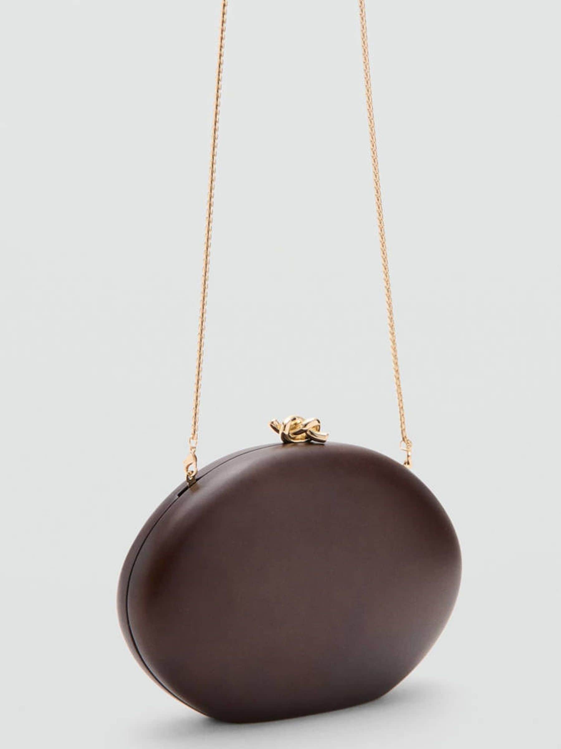 Mango brown occasion clutch bag, imported from the UK