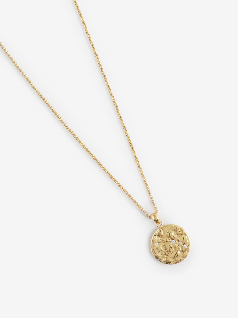 D.LOUISE gold tone zodiac necklace (British brand)