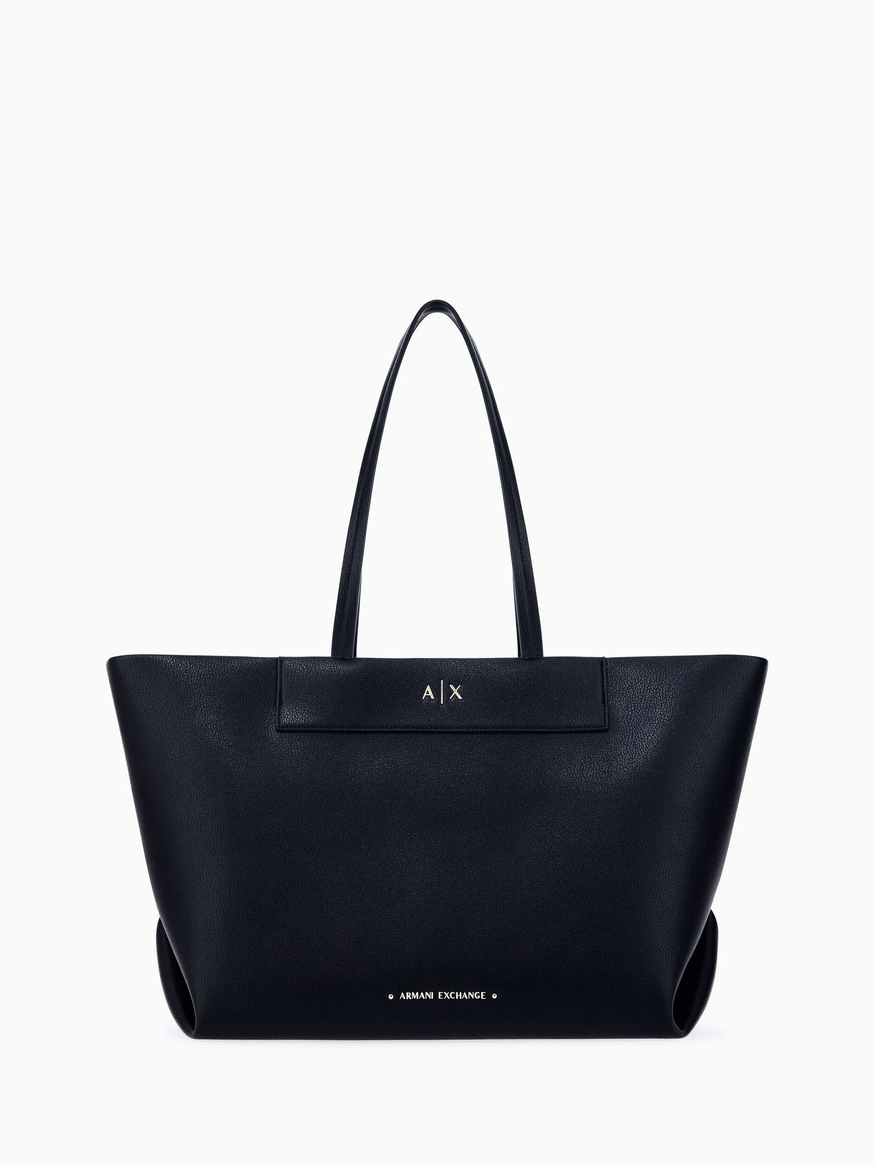 Armani Exchange tote bag black logo - British product