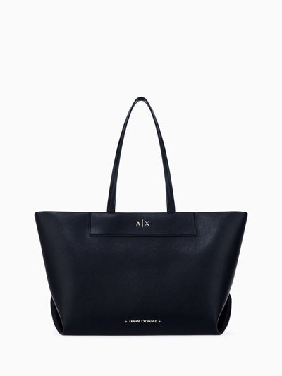 Next Armani Exchange Black Logo Tote Bag- Buy online at McGrocer