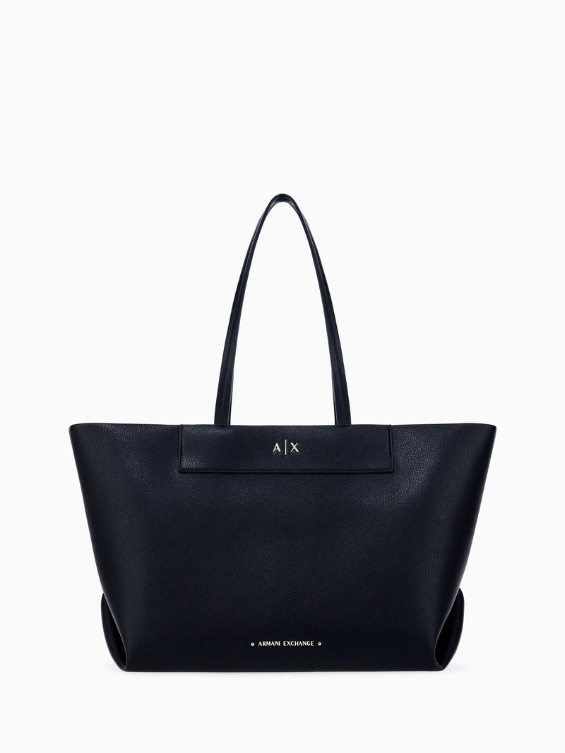 Armani Exchange tote bag black logo - British product