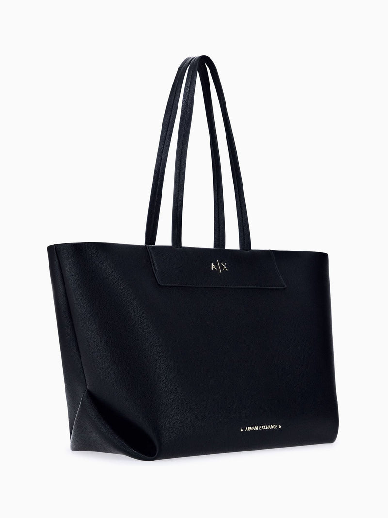 Armani Exchange tote bag black logo - British product