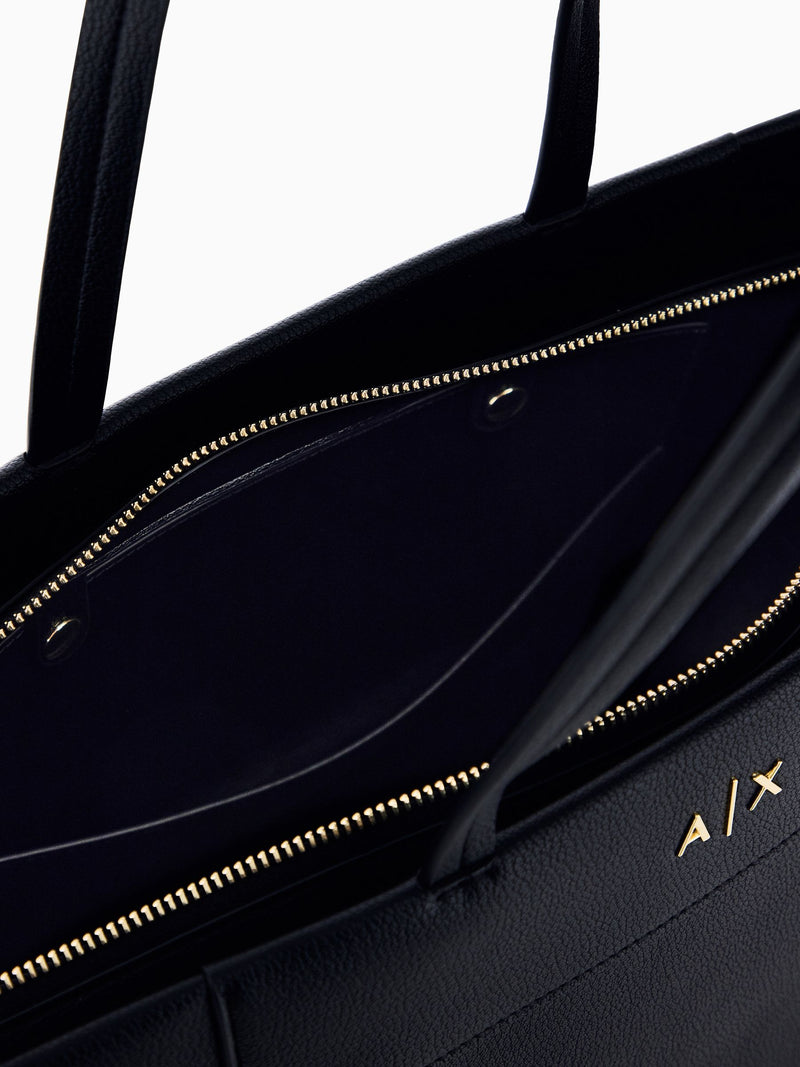 Armani Exchange tote bag black logo - British product
