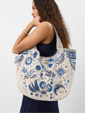 Accessorize cream celestial embroidered tote bag (British brand)