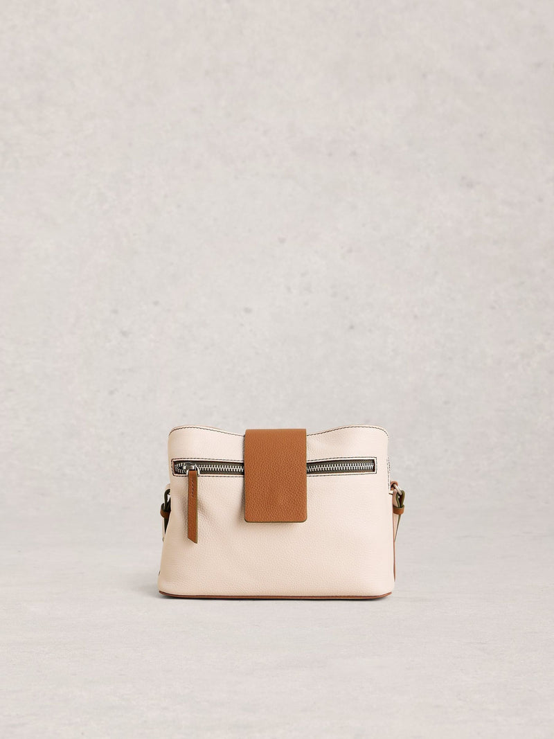 White Stuff Tabby leather crossbody bag imported from the UK