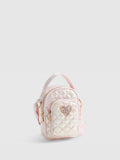 River Island pink quilted nylon festival bag, UK version