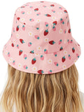 Peppa Pig pink bucket hat with fruit pattern - British product