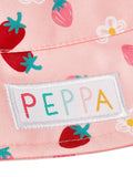 Peppa Pig pink bucket hat with fruit pattern - British product
