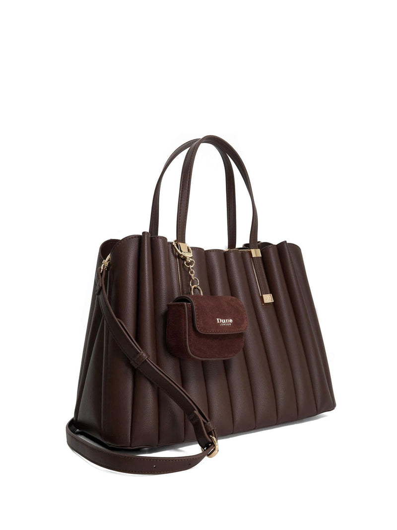 Dune London brown dolly tote bag - British product