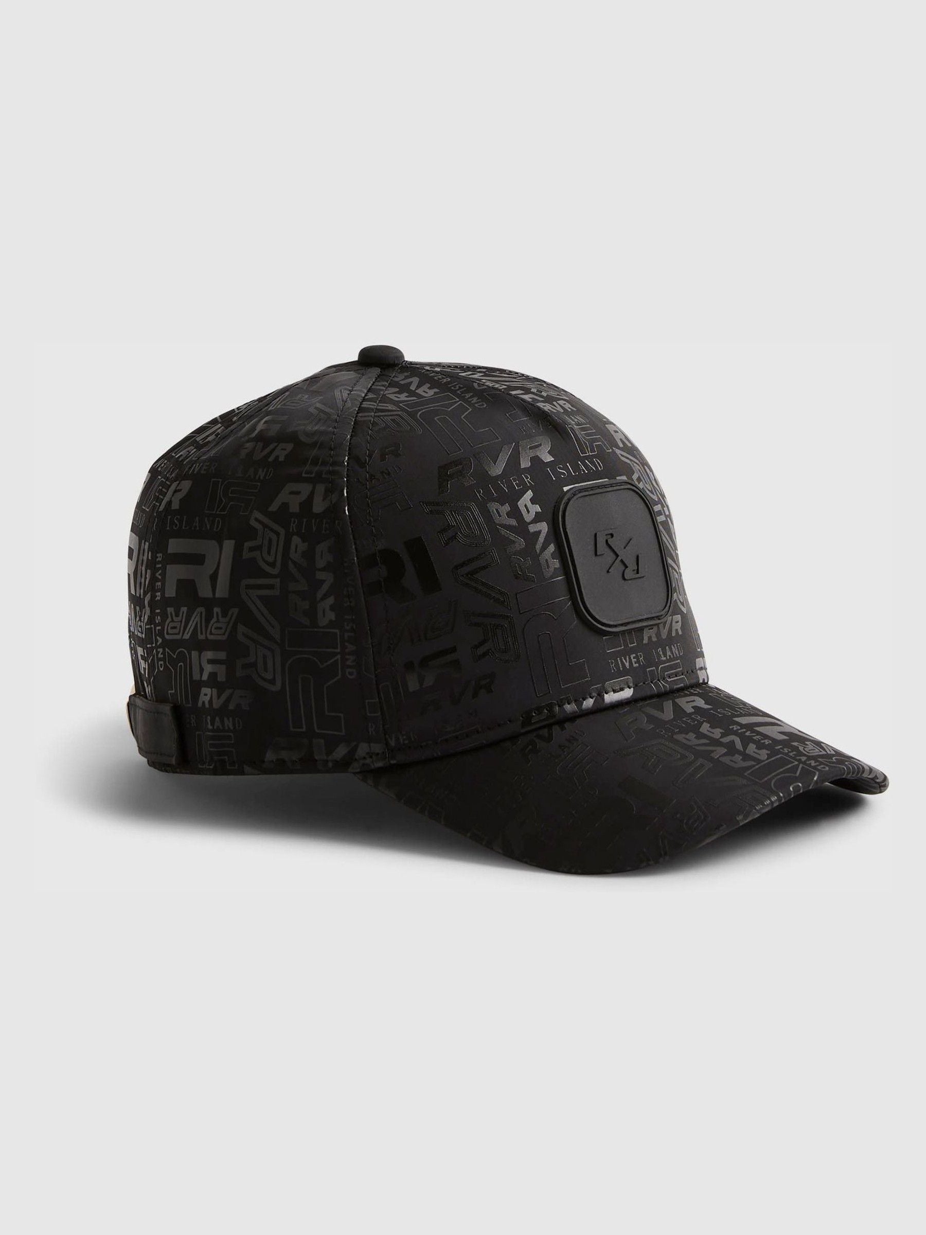 River Island monogram cap with adjustable back fastening - British product