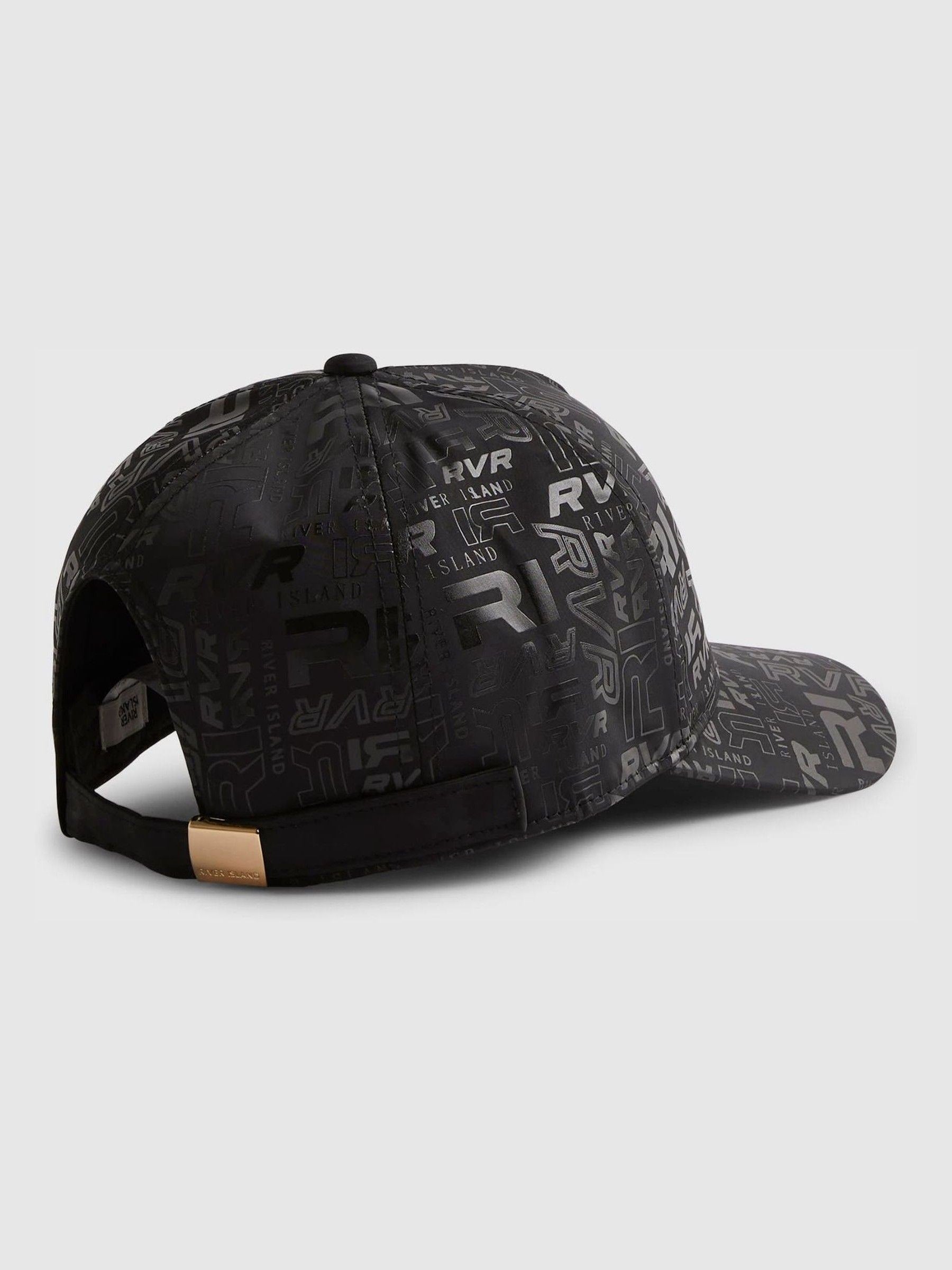 River Island monogram cap with adjustable back fastening - British product