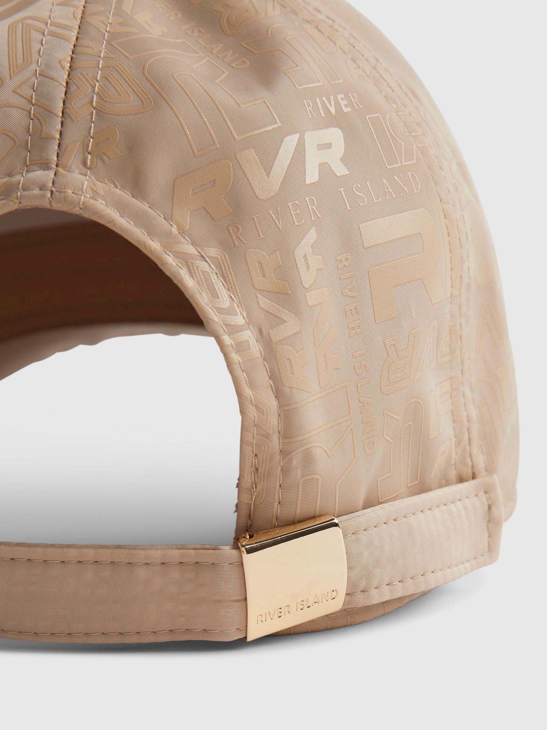 River Island monogram cap with adjustable back fastening - British product