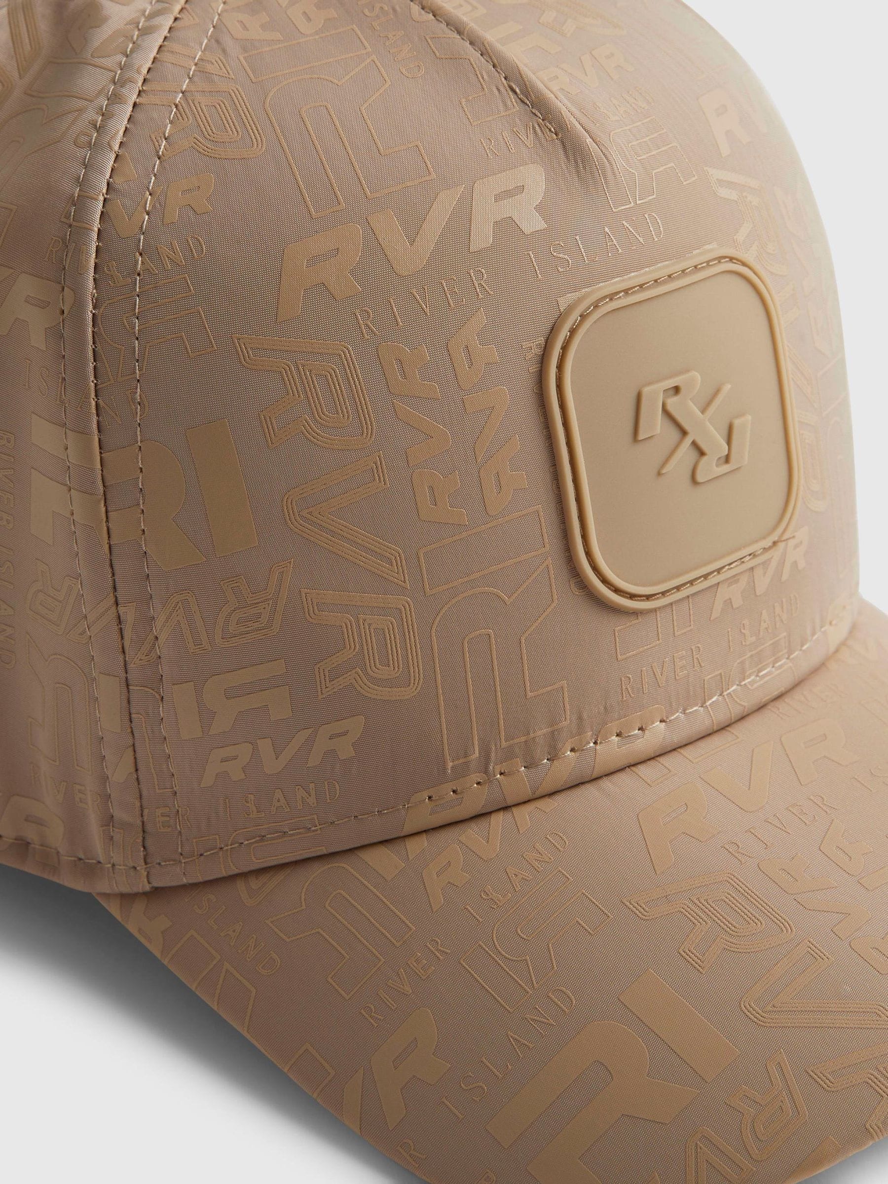 River Island monogram cap with adjustable back fastening - British product