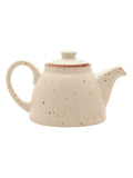 Widdop white stoneware tea set with cream glaze, UK version