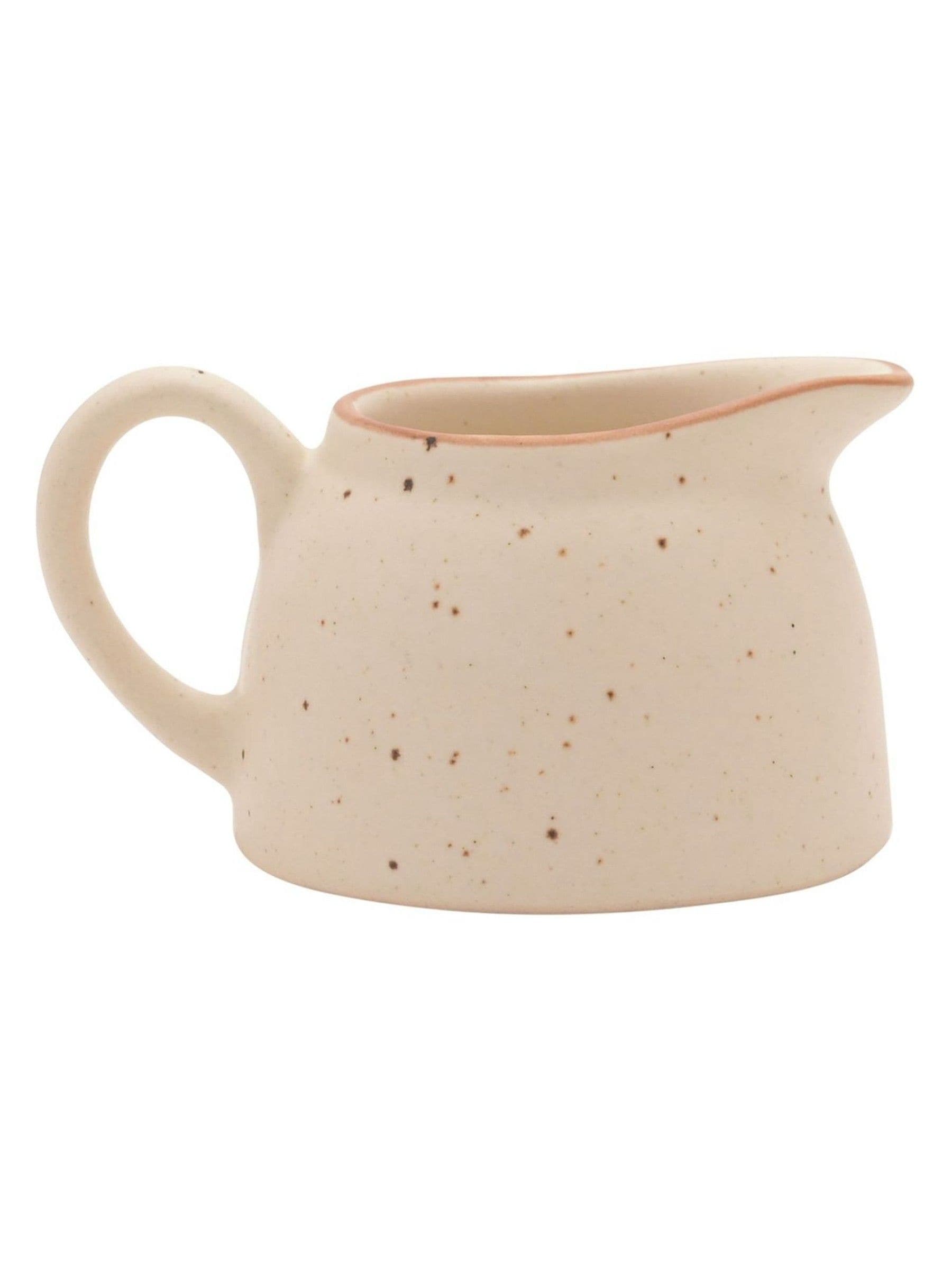 Widdop white stoneware tea set with cream glaze, UK version