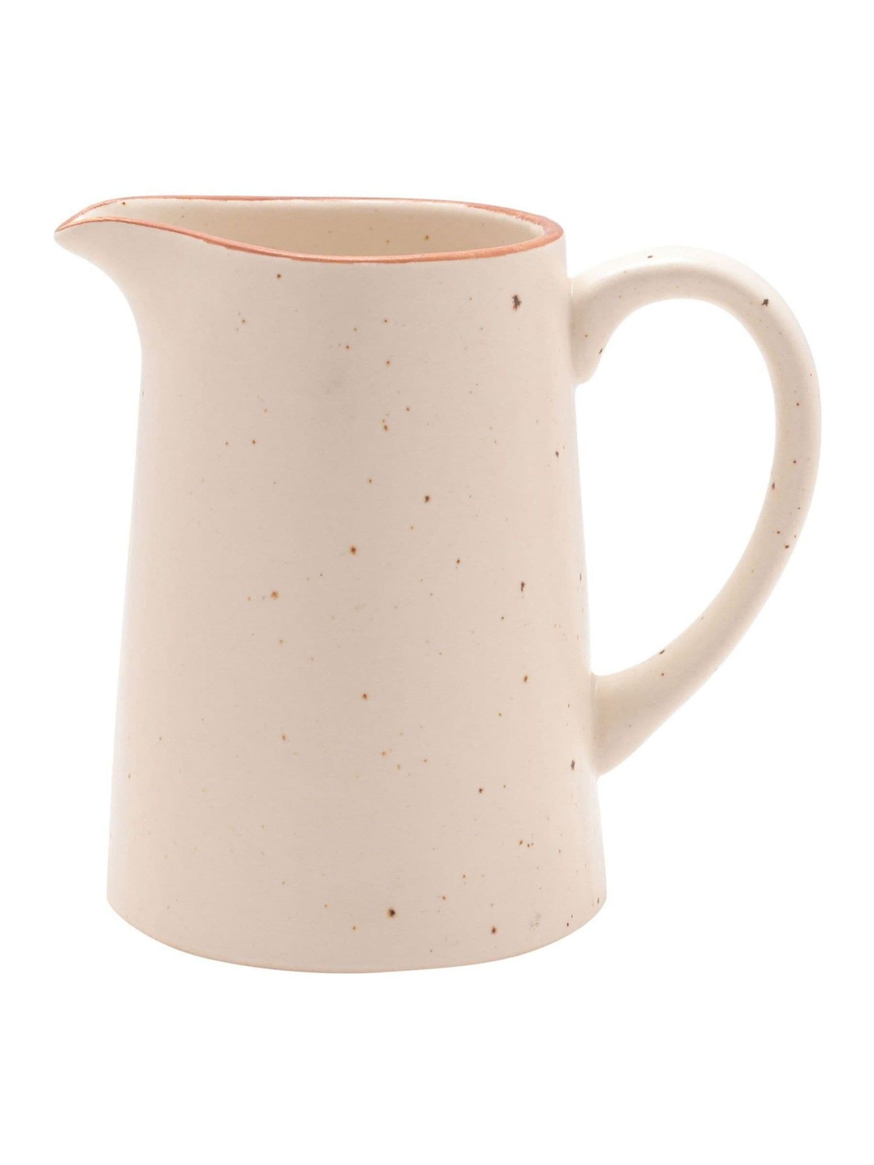 Widdop Cream Hestia large stoneware jug - British product