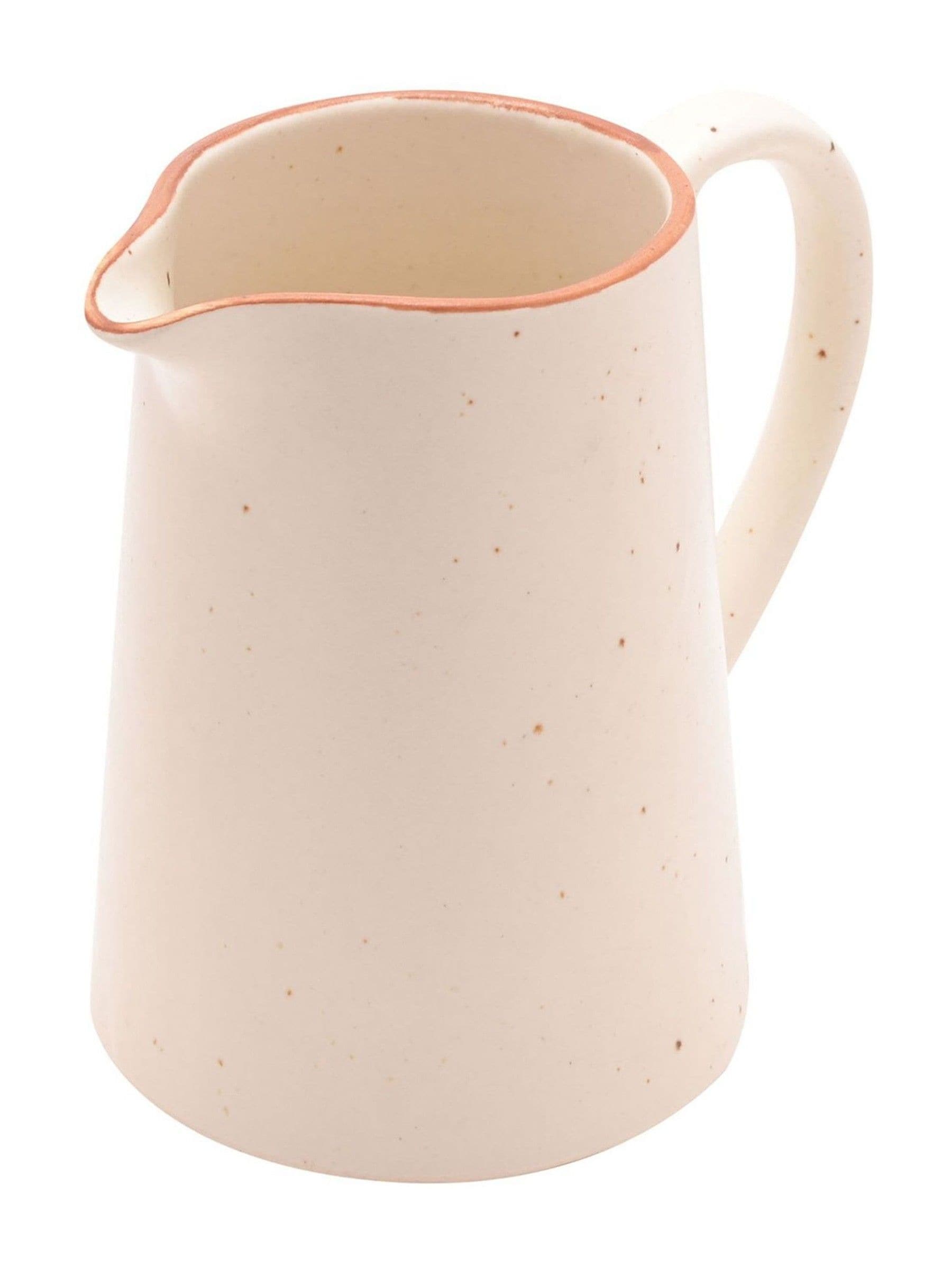 Widdop Cream Hestia large stoneware jug - British product